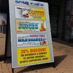 SANDWICH BOARD - DOUBLE-SIDED - SOUL CAFE 4